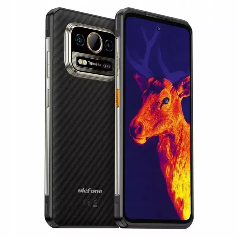 Ulefone Armor 25T išmanusis telefonas 8GB 256GB, 6,78 col., 4G, Dual SIM, NFC, Android 14, 6500 mAh, 120Hz, Frost Black