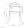 Neomounts NM-M1000BLACK TV grindinis stovas 37-70 colių, 40 kg
