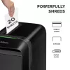 Popieriaus smulkintuvas Fellowes LX Series Powershred LX220, mini pjūvis 4x12 mm, 20 lapų, 30 l, 65 dB, juodas