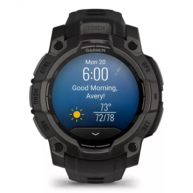 Sportinis laikrodis Garmin Instinct 3 AMOLED Black