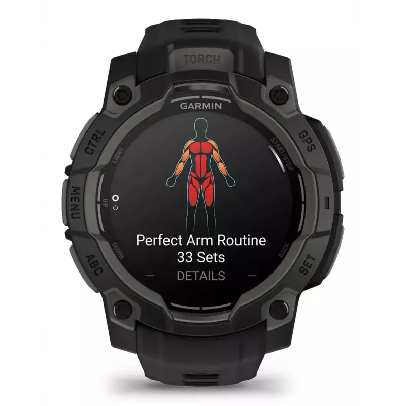 Sportinis laikrodis Garmin Instinct 3 AMOLED Black