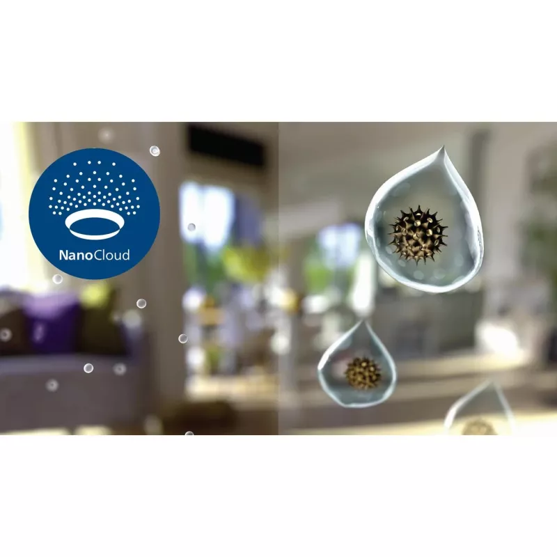 Oro valytuvas su drėkintuvu Philips 3000 serijos AC3737 iki 131 m², 505 m³/h, 55 dB, 42 W, Baltas