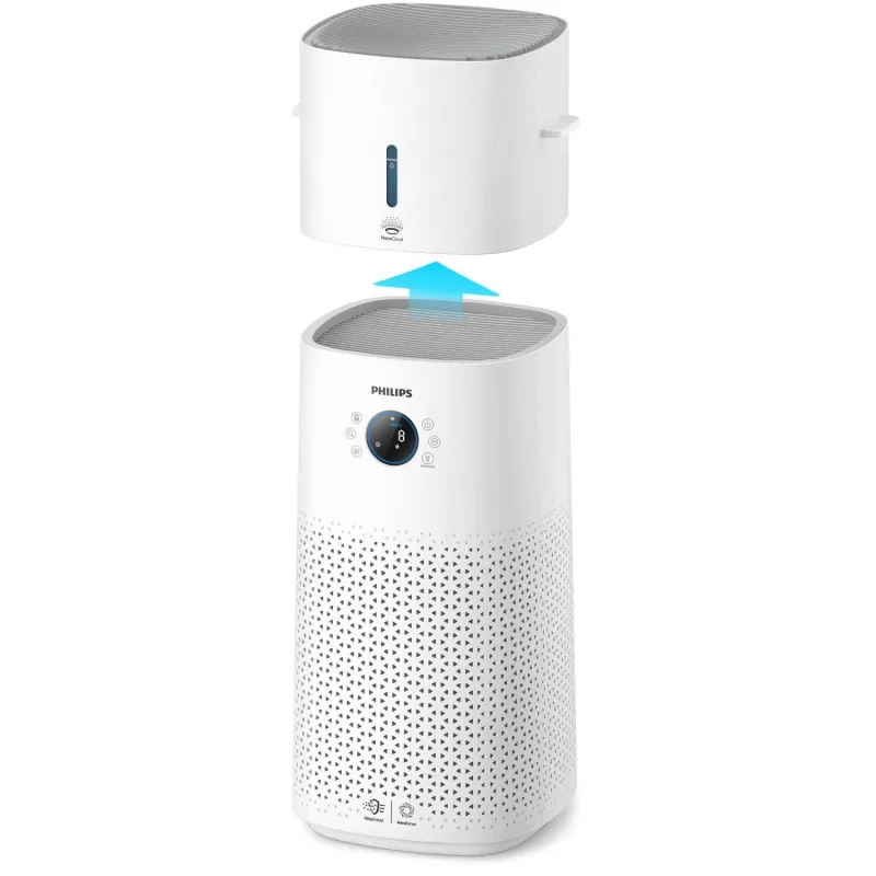 Oro valytuvas su drėkintuvu Philips 3000 serijos AC3737 iki 131 m², 505 m³/h, 55 dB, 42 W, Baltas