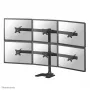 Neomounts FPMA-D700DD6 monitorių stovas 10-27 colių, laisvai pastatomas / per stalą, 8 kg, 100x100 mm, juodas