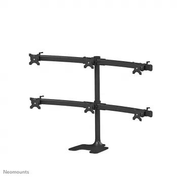 Neomounts FPMA-D700DD6 monitorių stovas 10-27 colių, laisvai pastatomas / per stalą, 8 kg, 100x100 mm, juodas