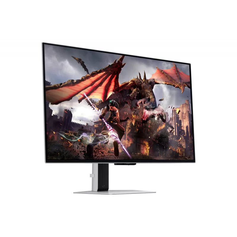 Monitorius Samsung G80SD 32 colių OLED 3840 x 2160 16:9 0,03 ms USB 3.2 Gen 1 VESA aukščio reguliavimu sidabrinis