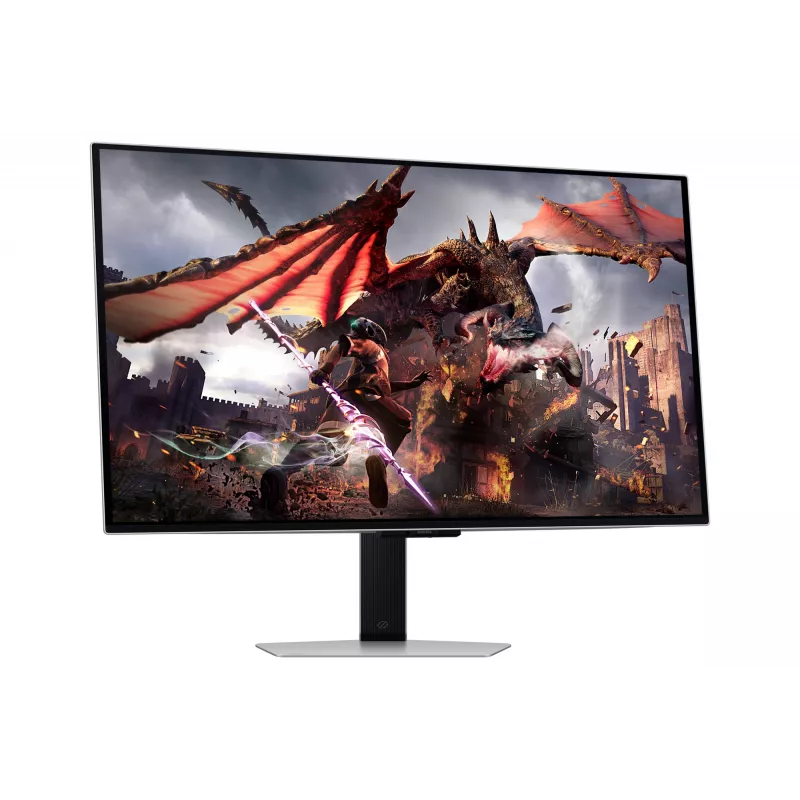 Monitorius Samsung G80SD 32 colių OLED 3840 x 2160 16:9 0,03 ms USB 3.2 Gen 1 VESA aukščio reguliavimu sidabrinis