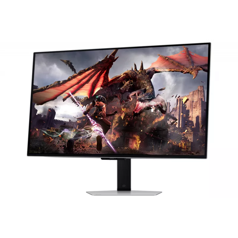 Monitorius Samsung G80SD 32 colių OLED 3840 x 2160 16:9 0,03 ms USB 3.2 Gen 1 VESA aukščio reguliavimu sidabrinis