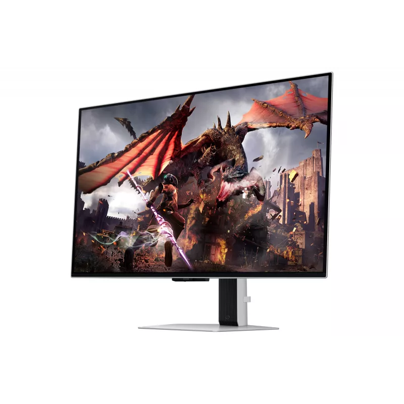 Monitorius Samsung G80SD 32 colių OLED 3840 x 2160 16:9 0,03 ms USB 3.2 Gen 1 VESA aukščio reguliavimu sidabrinis