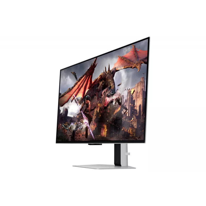Monitorius Samsung G80SD 32 colių OLED 3840 x 2160 16:9 0,03 ms USB 3.2 Gen 1 VESA aukščio reguliavimu sidabrinis