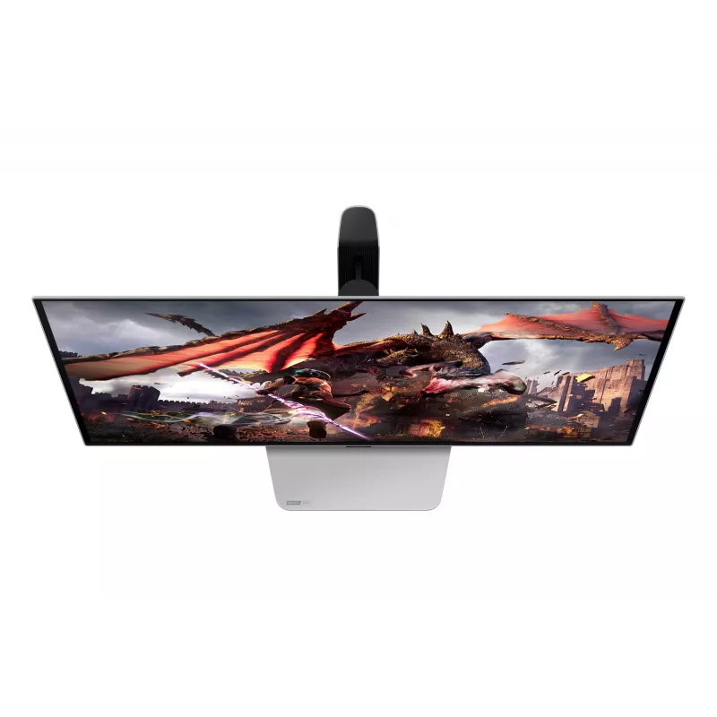 Monitorius Samsung G80SD 32 colių OLED 3840 x 2160 16:9 0,03 ms USB 3.2 Gen 1 VESA aukščio reguliavimu sidabrinis