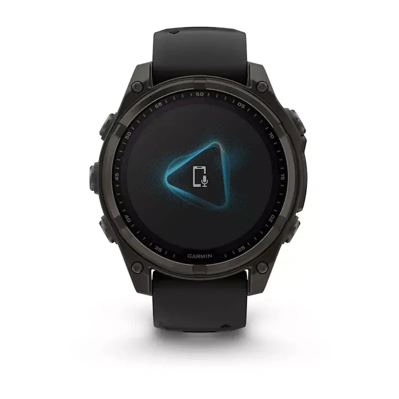 Sportinis išmanusis laikrodis GARMIN fenix 8 Black – 51 mm korpusas, Safyro stiklas, saulės įkrovimas, GPS, 32 GB, 10 ATM, 1,3 colio ekranas