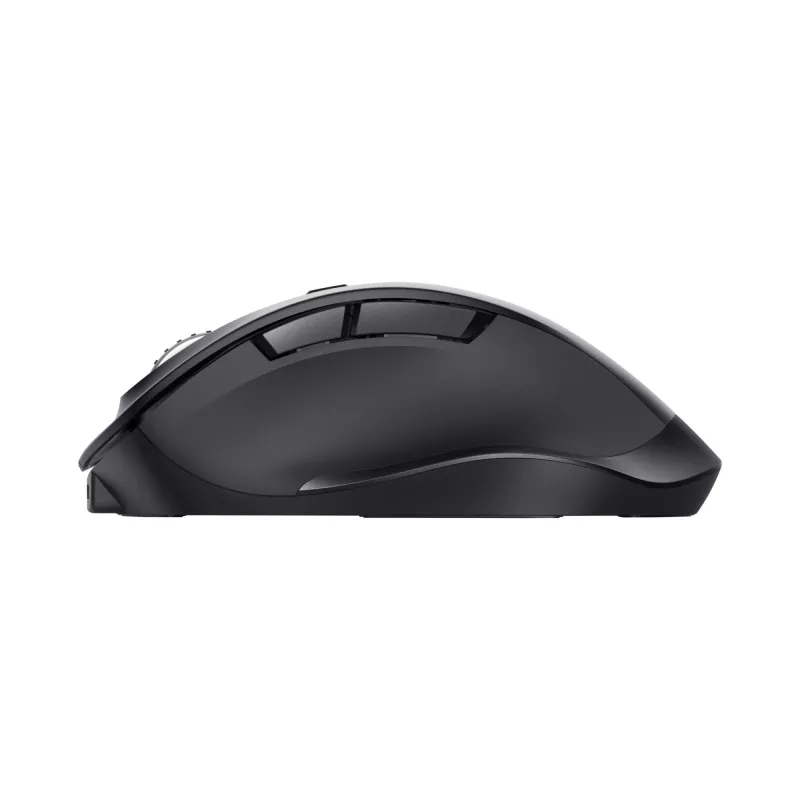 TRUST Fyda Office belaidė dešiniarankė pelė – RF + Bluetooth, optinė 2400 DPI, 6 mygtukai, juoda