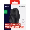 TRUST Fyda Office belaidė dešiniarankė pelė – RF + Bluetooth, optinė 2400 DPI, 6 mygtukai, juoda
