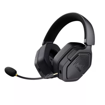 Ausinės TRUST GXT 493PS Carus – laidinės ir belaidės (Bluetooth), uždengiančios ausis, lankeliu, 20–20000 Hz, 1,2 m, juodos