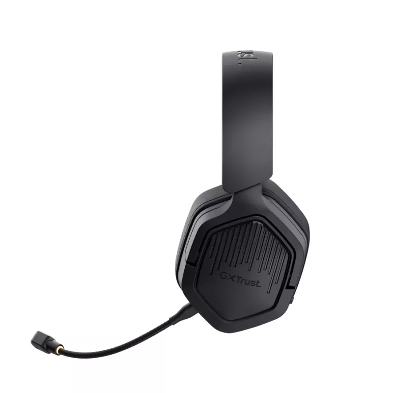 Ausinės TRUST GXT 493PS Carus – laidinės ir belaidės (Bluetooth), uždengiančios ausis, lankeliu, 20–20000 Hz, 1,2 m, juodos