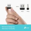 Belaidis USB adapteris TP‑Link Archer TX1U Nano Wi‑Fi 6 (IEEE 802.11ax) Dual‑Bandom 2,4/5 GHz, 287 Mbit/s, Bluetooth, USB 2.0, juodas