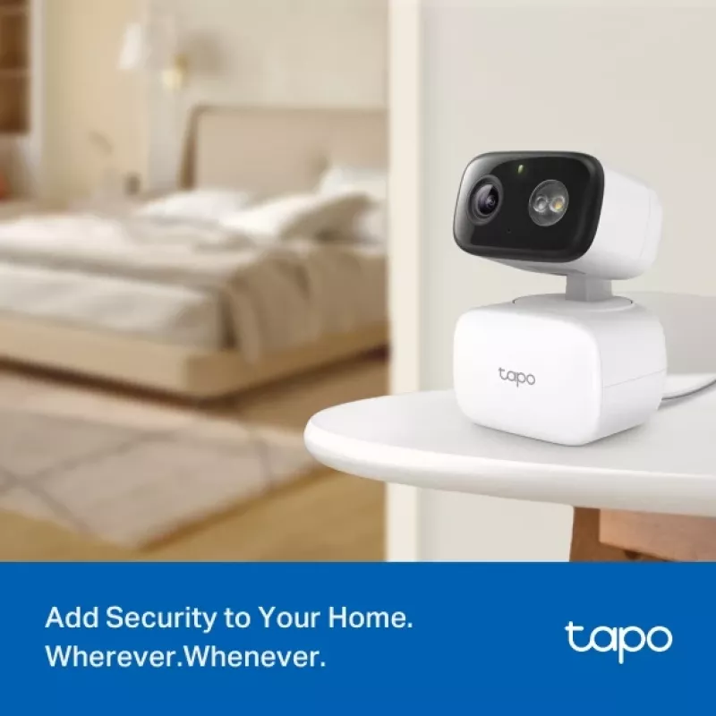 Stebėjimo kamera TP-LINK Tapo C206 – vidaus/lauko 1080p HD, pasukama, naktinis matymas, dvipusis garsas