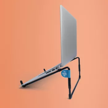R-Go Tools nešiojamojo kompiuterio stovas R-Go Steel Travel, ergonomiškas ir sulankstomas, tinka 10-22 colių nešiojamam kompiuteriui, juodas