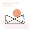 R-Go Tools nešiojamojo kompiuterio stovas R-Go Steel Travel, ergonomiškas ir sulankstomas, tinka 10-22 colių nešiojamam kompiuteriui, juodas