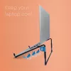 R-Go Tools nešiojamojo kompiuterio stovas R-Go Steel Travel, ergonomiškas ir sulankstomas, tinka 10-22 colių nešiojamam kompiuteriui, juodas