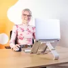R-Go Tools Laptop ir planšetinio kompiuterio stovas R-Go Treepod, ergonomiškas ir modulinis, reguliuojamas, biopagrįstas