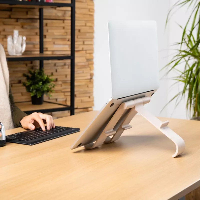 R-Go Tools Laptop ir planšetinio kompiuterio stovas R-Go Treepod, ergonomiškas ir modulinis, reguliuojamas, biopagrįstas