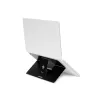 R-Go Tools nešiojamojo kompiuterio stovas R-Go Riser Attachable, reguliuojamas, integruojamas su nešiojamuoju kompiuteriu, aliuminis, juodas