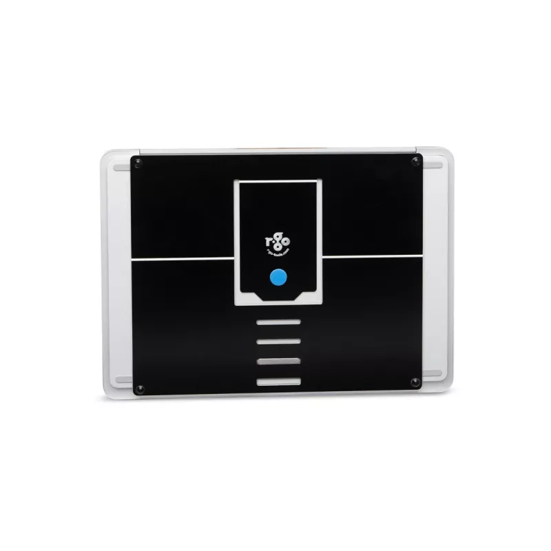 R-Go Tools nešiojamojo kompiuterio stovas R-Go Riser Attachable, reguliuojamas, integruojamas su nešiojamuoju kompiuteriu, aliuminis, juodas