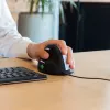 R-Go Tools ergonominė pelė R-Go HE Break su pertraukų programine įranga, didelė (rankos dydis ≥ 185 mm), kairiarankiams, laidinė, juoda