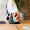 R-Go Tools ergonominė pelė R-Go HE Break su pertraukų programine įranga, didelė (rankos dydis ≥ 185 mm), kairiarankiams, laidinė, juoda