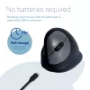R-Go Tools Ergonominė pelė R-Go HE Break su pertraukų programine įranga, vidutinė (rankos dydis 165-185 mm), kairiarankiams, Bluetooth, juoda