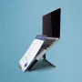 R-Go Tools stovas nešiojamam kompiuteriui R-Go Riser Document, ergonomiškas, sulankstomas ir reguliuojamas stovas su dokumentų laikikliu, juodas