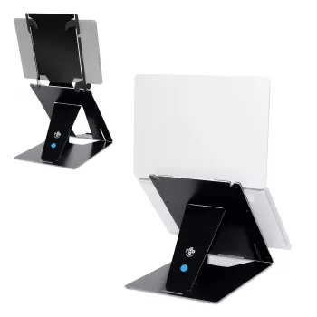 R-Go Tools stovas nešiojamam kompiuteriui ir planšetei R-Go Riser Duo, tinka 10-22 colių ekranui, juodos spalvos