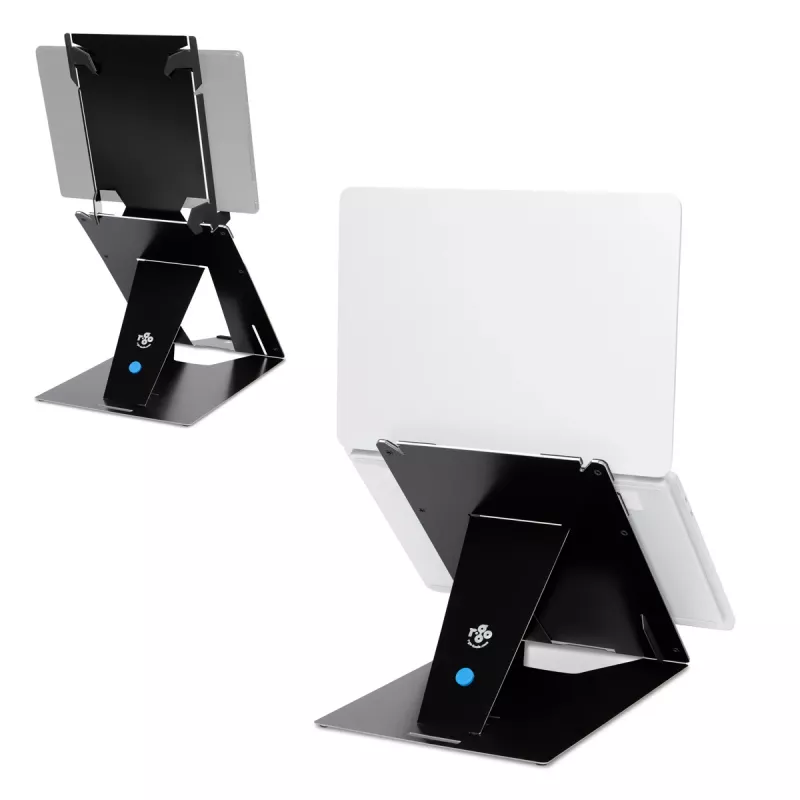 R-Go Tools stovas nešiojamam kompiuteriui ir planšetei R-Go Riser Duo, tinka 10-22 colių ekranui, juodos spalvos