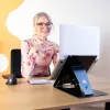 R-Go Tools stovas nešiojamam kompiuteriui ir planšetei R-Go Riser Duo, tinka 10-22 colių ekranui, juodos spalvos