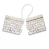 Ergonominė klaviatūra R-Go Split Break su pertraukų programine įranga, išskirta klaviatūra, QWERTY (UK), Bluetooth, balta