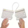 Ergonominė klaviatūra R-Go Split Break su pertraukų programine įranga, išskirta klaviatūra, QWERTY (UK), Bluetooth, balta