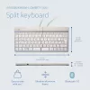 Ergonominė klaviatūra R-Go Split Break su pertraukų programine įranga, išskirta klaviatūra, QWERTY (UK), Bluetooth, balta