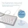 Ergonominė klaviatūra R-Go Split Break su pertraukų programine įranga, išskirta klaviatūra, QWERTY (UK), Bluetooth, balta