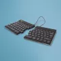 Ergonominė klaviatūra R-Go Split Break su pertraukų programine įranga, išskirta klaviatūra, QWERTY (JK), Bluetooth, juoda