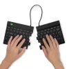 Ergonominė klaviatūra R-Go Split Break su pertraukų programine įranga, išskirta klaviatūra, QWERTY (JK), Bluetooth, juoda