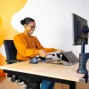 R-Go Tools dokumentų laikiklis R-Go Read2Write, skirtas skaitymui ir rašymui, ergonomiškas, su minkštu putplasčio riešo atramu, ąžuolo mediena