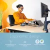 R-Go Tools dokumentų laikiklis R-Go Read2Write, skirtas skaitymui ir rašymui, ergonomiškas, su minkštu putplasčio riešo atramu, ąžuolo mediena