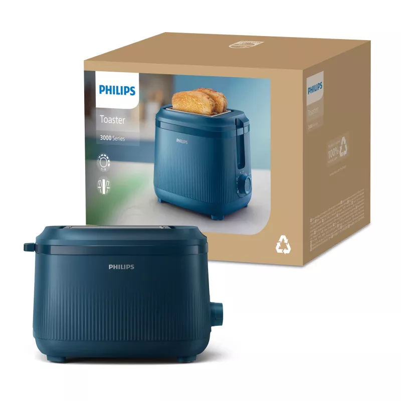 Philips 3000 serijos HD2511/70 skrudintuvas 2 griežinėliai 830 W Mėlyna
