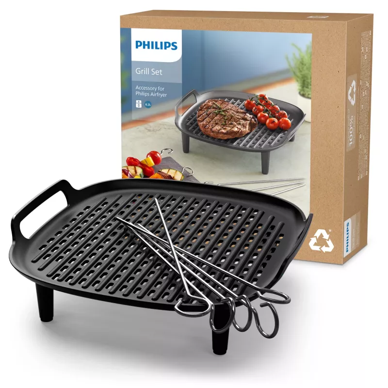 Philips grotelių dugnas ir iešmai – priedas Airfryer 6,2 L (HD9946/00)