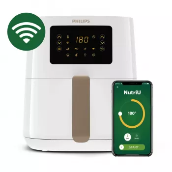 Oro gruzdintuvė Philips 5000 serijos HD9255/30 4,1 L 1400 W auksinė, balta