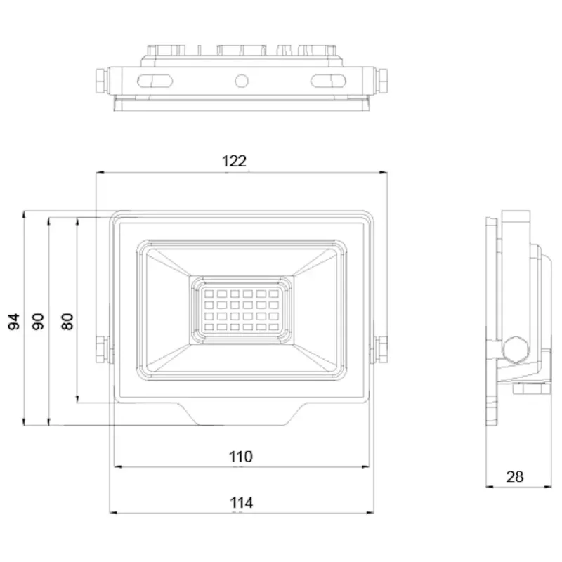 LED lauko prožektorius OLLO VS121C-20W-RGB 20W 1900lm RGB