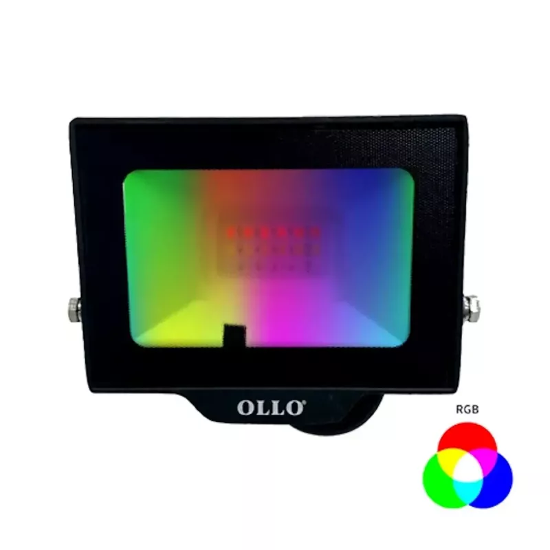 LED lauko prožektorius OLLO VS121C-20W-RGB 20W 1900lm RGB