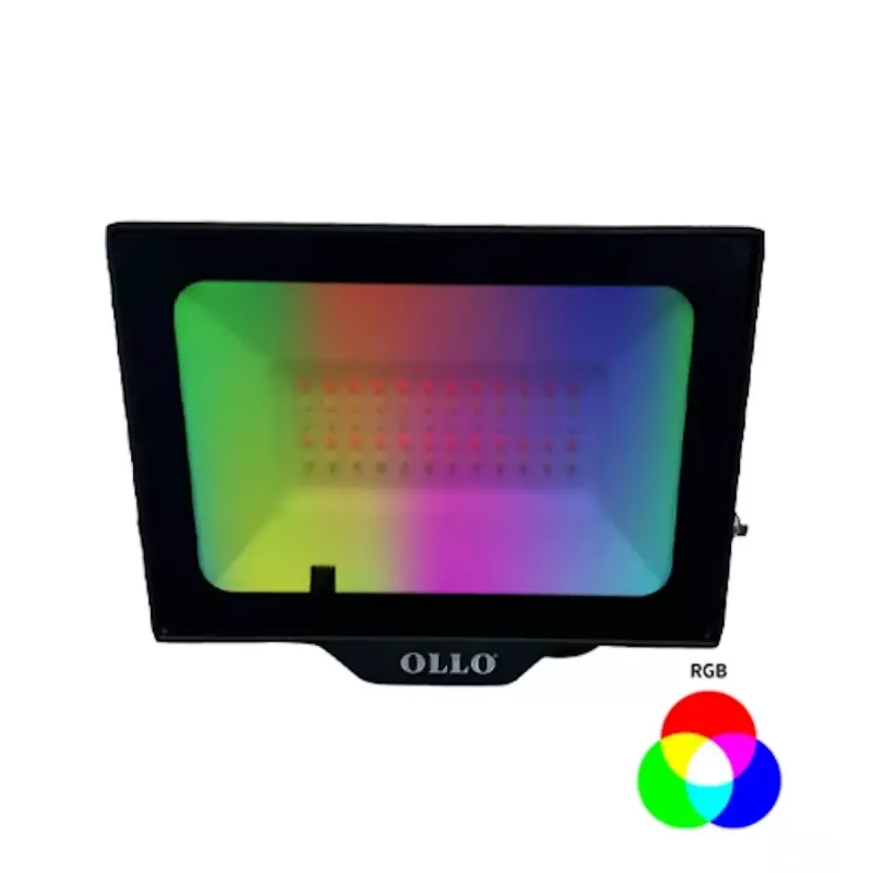LED lauko prožektorius OLLO VS121C-50W-RGB — 50 W, 4750 lm, RGB